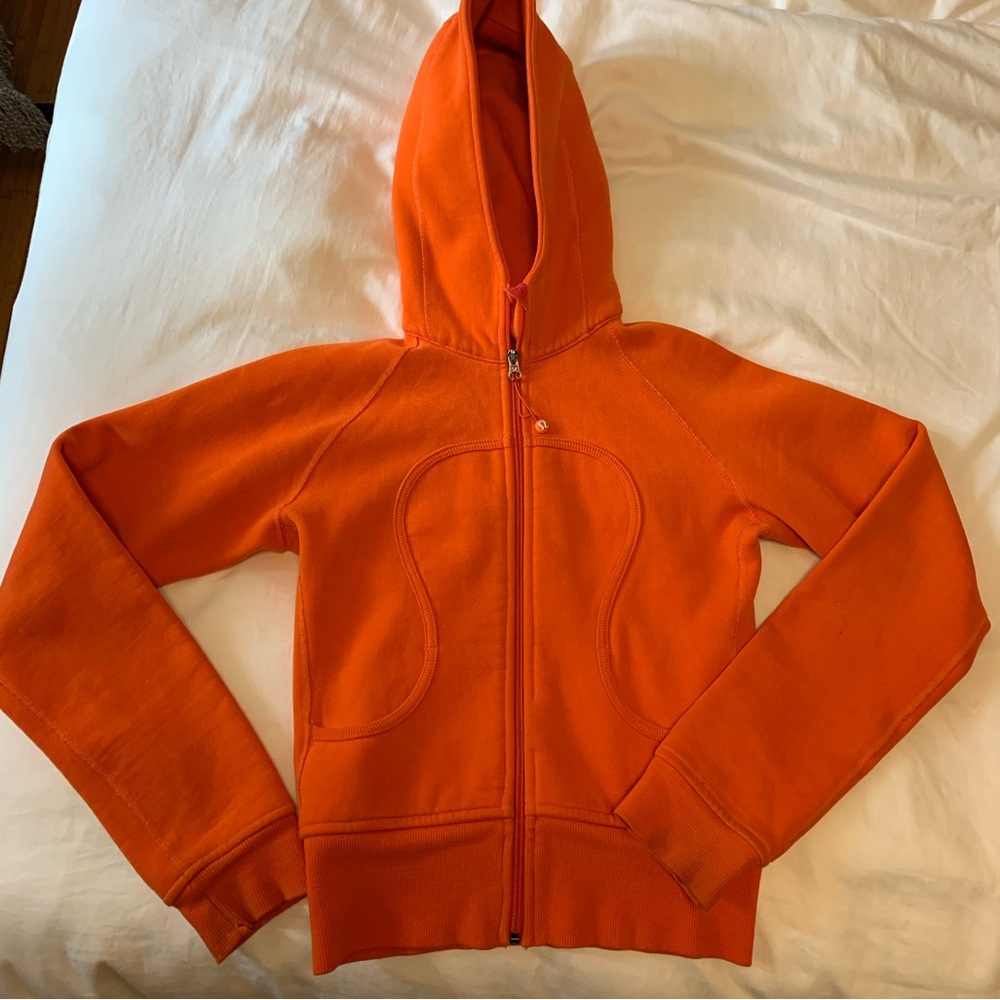 lululemon Orange Scuba Hoodie